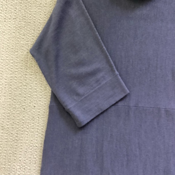 Eileen Fisher Dusty Plum Size Small Wool Midi Dress - Picture 3 of 7